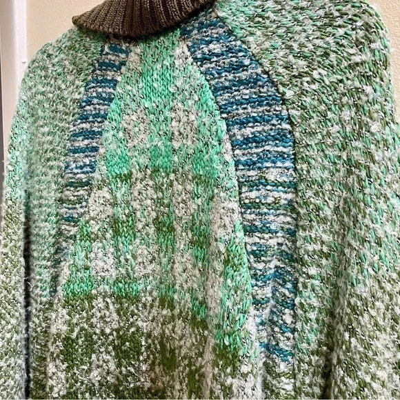 New Free People Time After Time Cardigan Sweater Jacket in Green Jade Medium - Picture 15 of 17